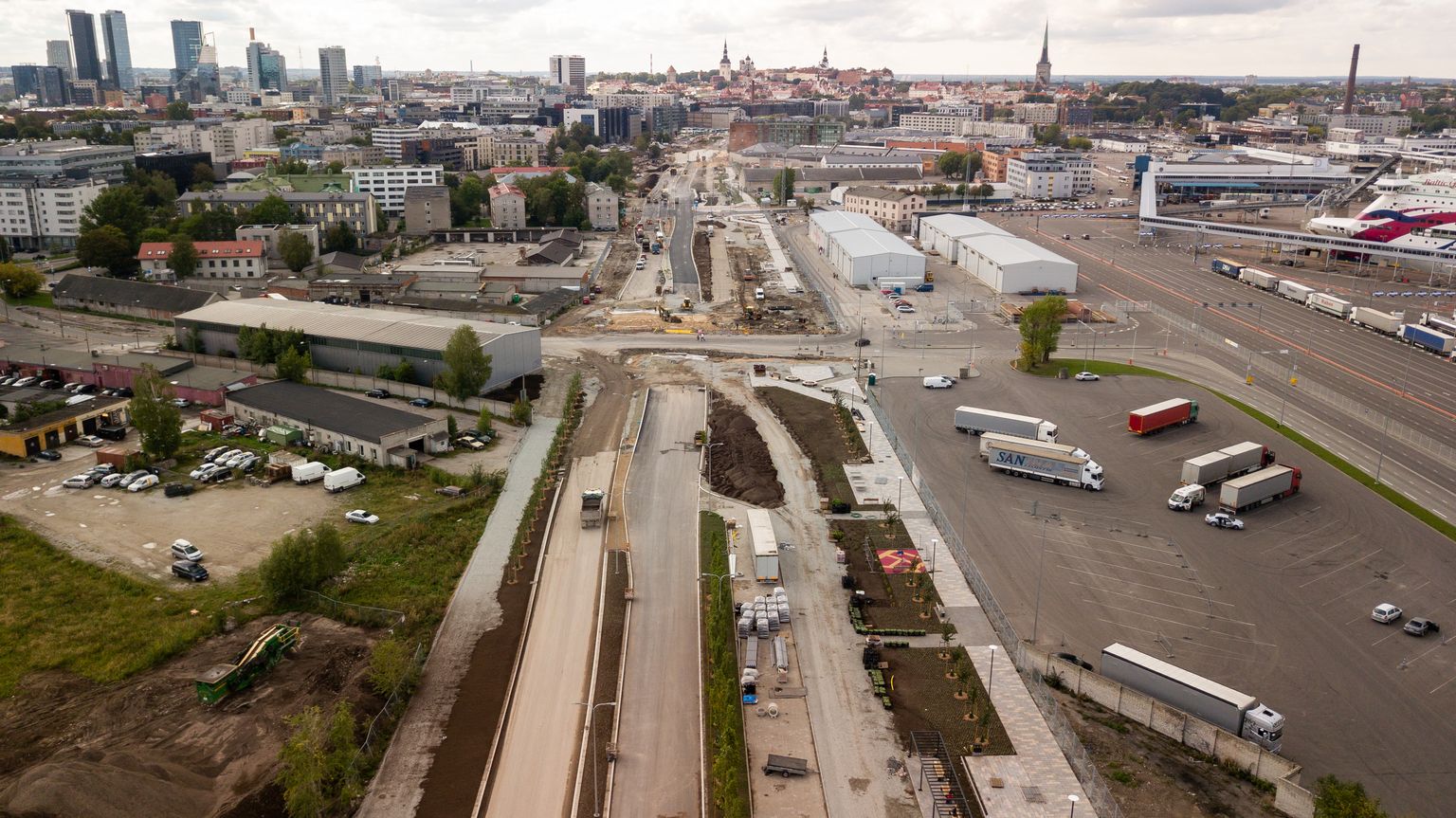 Rohelise pealinna tiitlini jõudmiseks on Tallinnal vaja veel pingutada. Pildil Reidi tee ehitus.