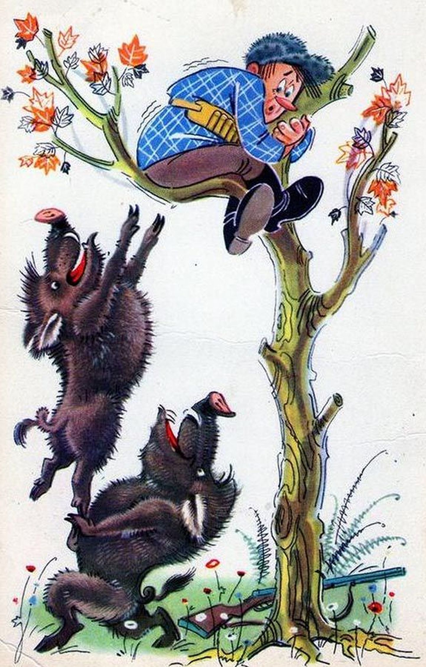 Tallinna hõberemmelga kaitsjad olid sunnitud politsei eest puu otsa põgenema. Pilt on illustreeriv.
