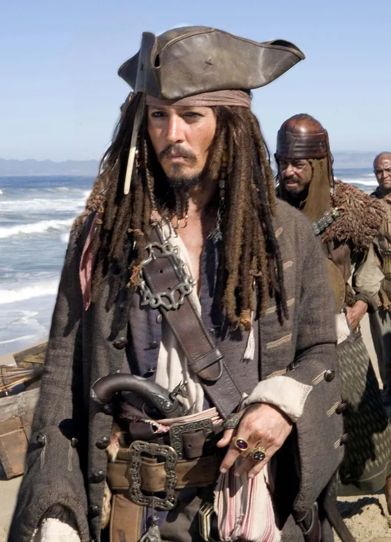 Johnny Depp kapten Jack Sparrow rollis