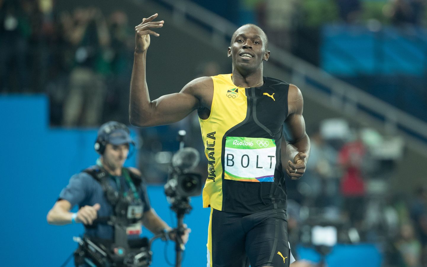 Usain Bolt Rio olümpial.