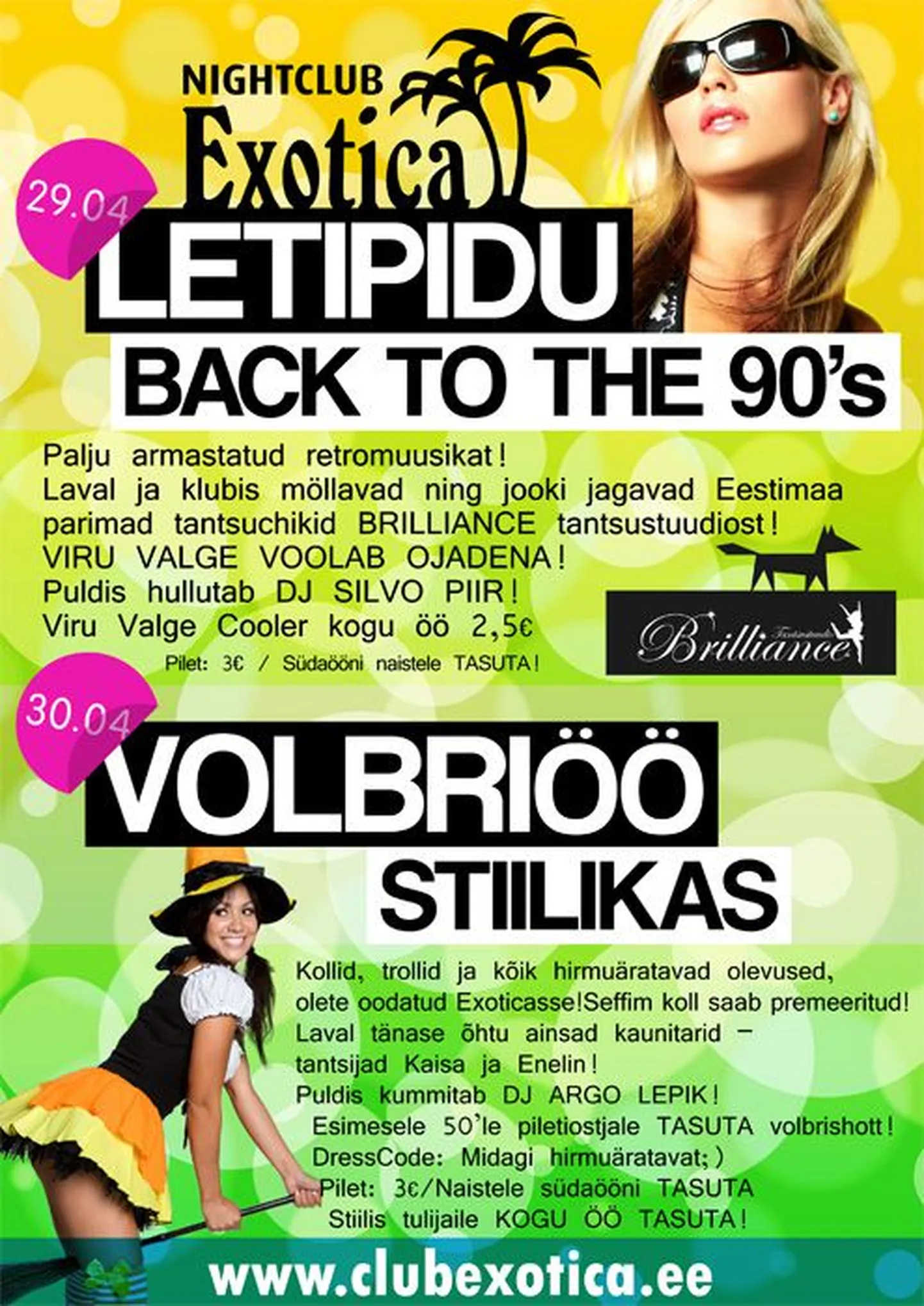 Viru Valge nädalavahetus ööklubis Exotica!