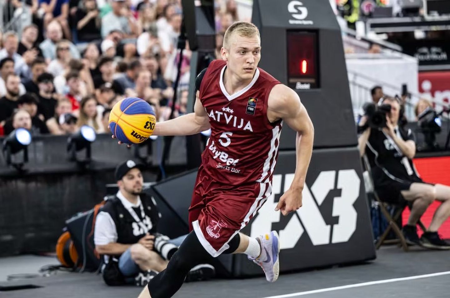 Latvijas 3x3 basketbolists Francis Lācis