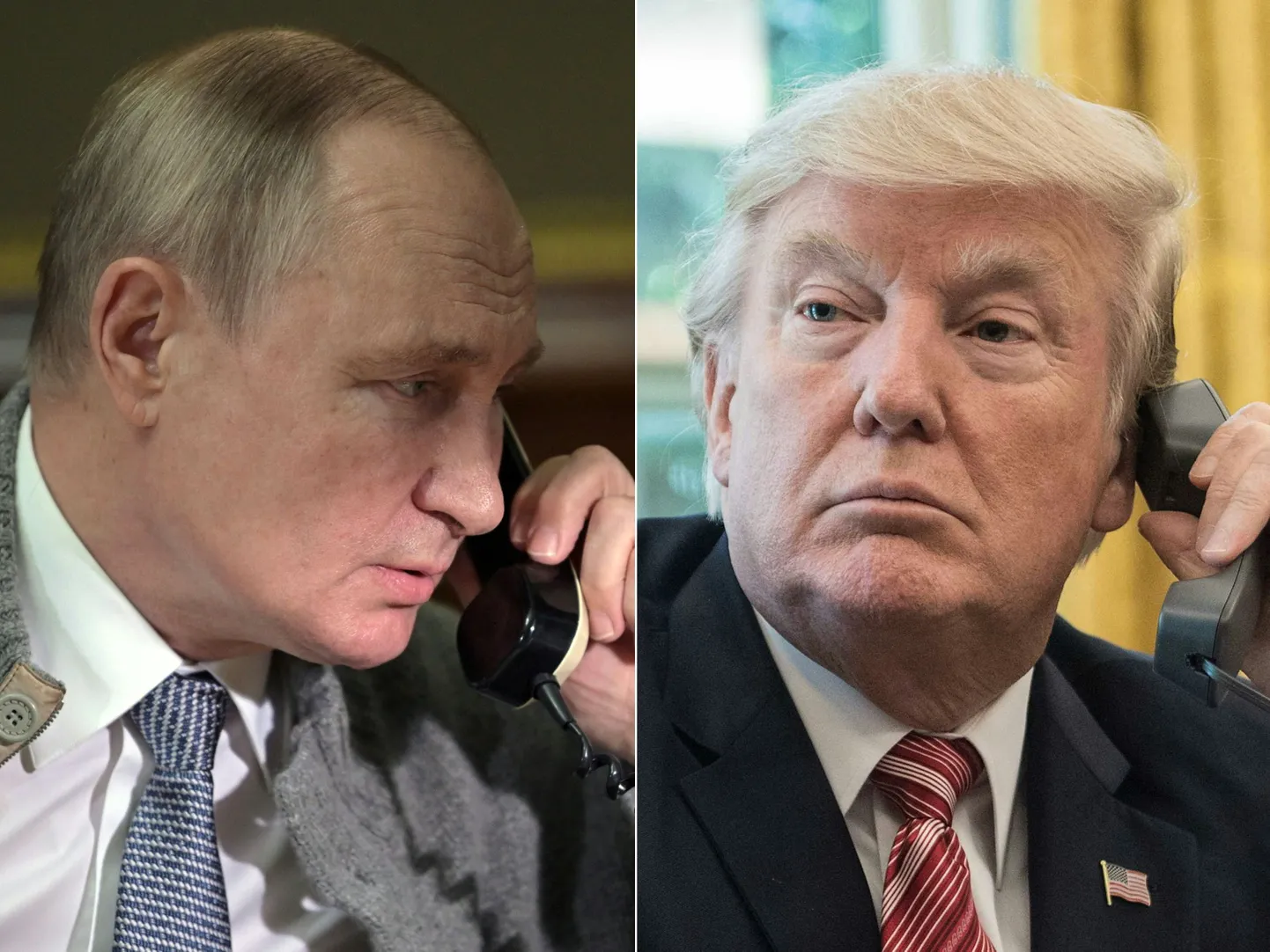 Владимир Путин и Дональд Трамп провели телефонные переговоры.