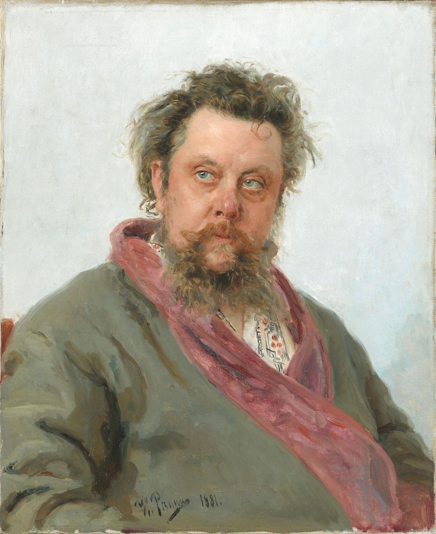 Ilja Repini maal "Modest Mussorgski".