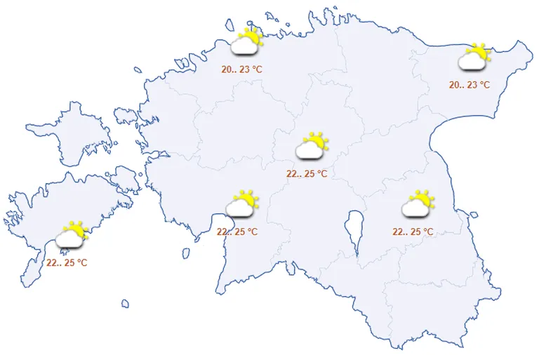 Ilm neljapäeval