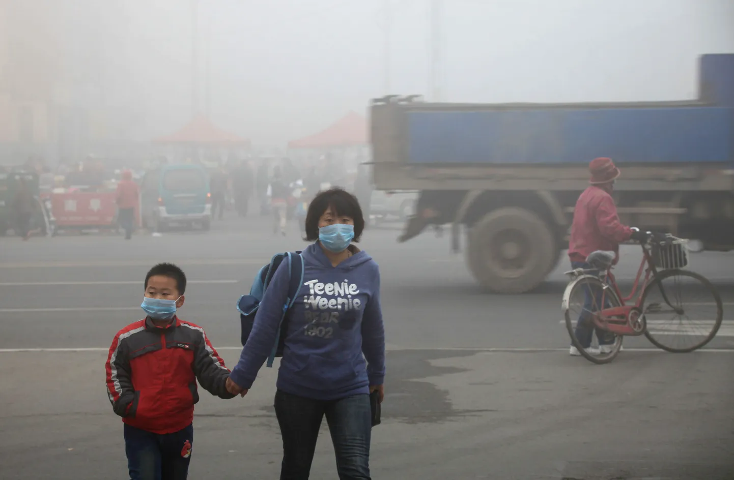Hiina suurlinnade õhusaaste on kurikuulus.