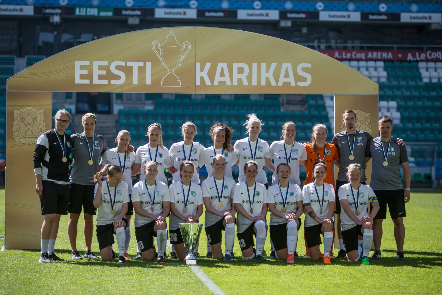 Tiitlikaitsja Tallinna FC Flora naiskond.