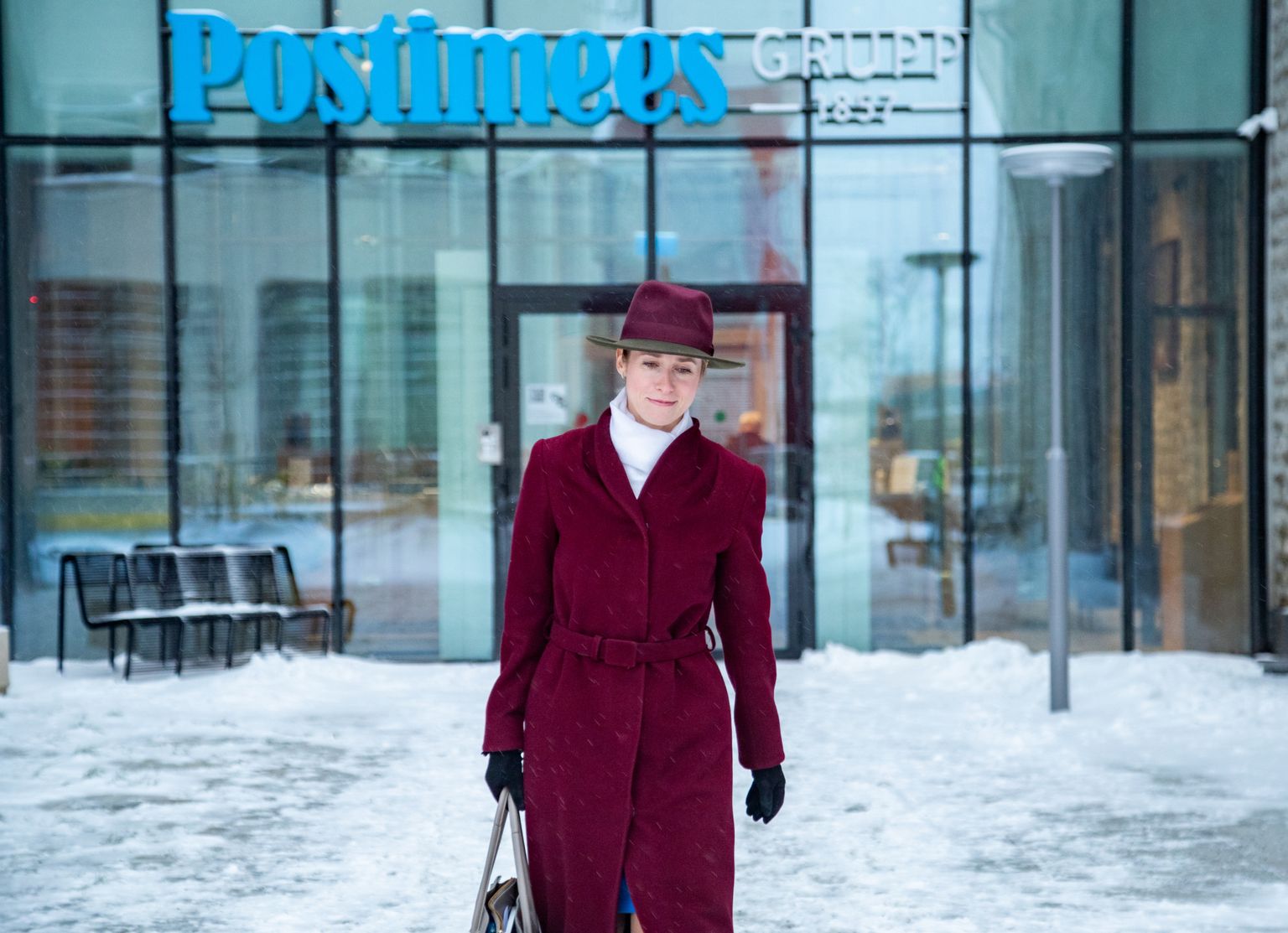 Кая Каллас - будущий премьер Эстонии пришла на интервью в Postimees.