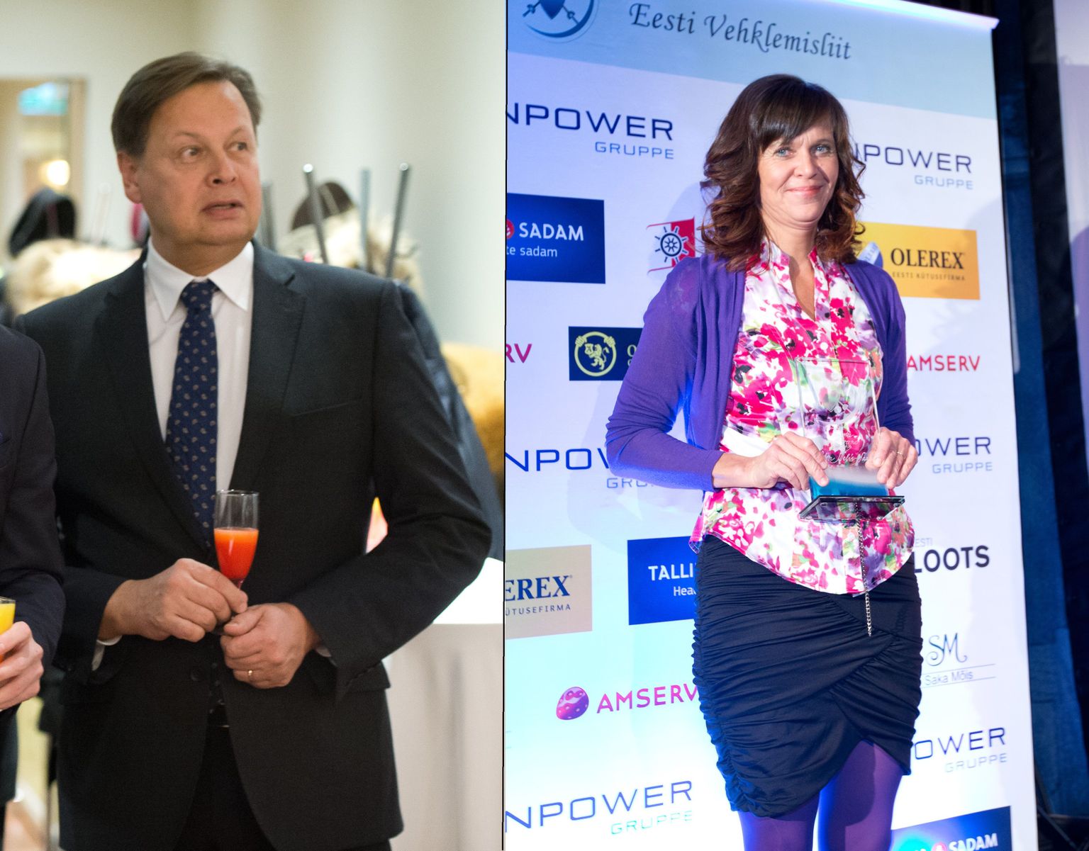 Vehklemisliidu presidendina jätkav Margus Hanson ja tema häälekaim vastane Helen Nelis-Naukas.