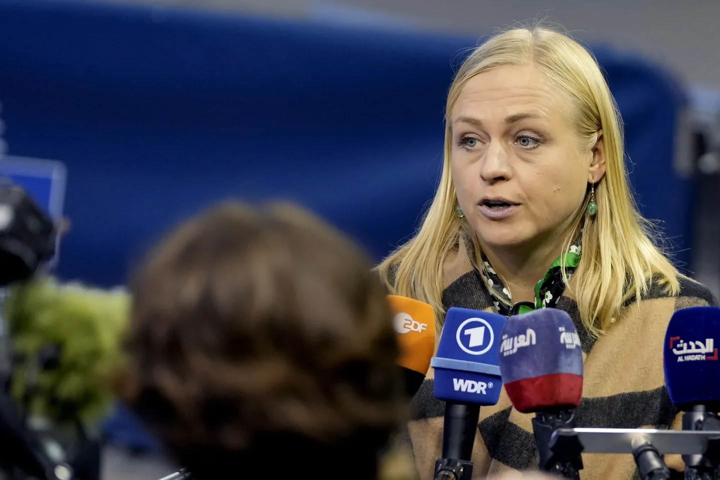 Soome välisminister Elina Valtonen esmaspäeval Luksemburgis ELi välisministrite kohtumisel.