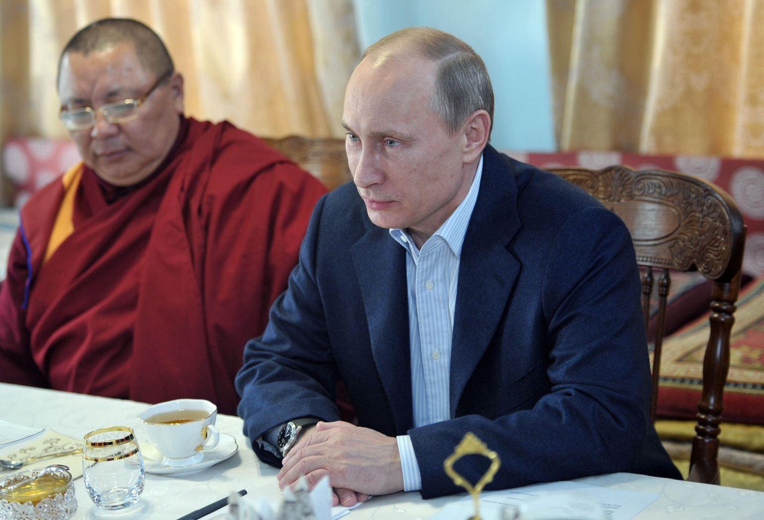 Venemaa president Vladimir Putin Burjaatia laamasid külastamas.