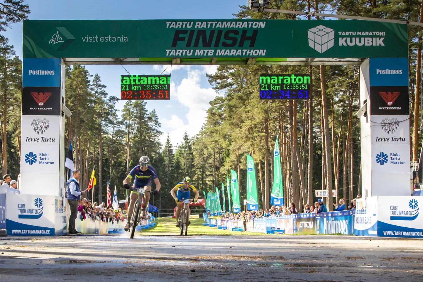 21. Tartu rattamaratoni pikima, 89-kilomeetrise distantsi võitis leedulane Eimantas Gudiškis (2.35.48)