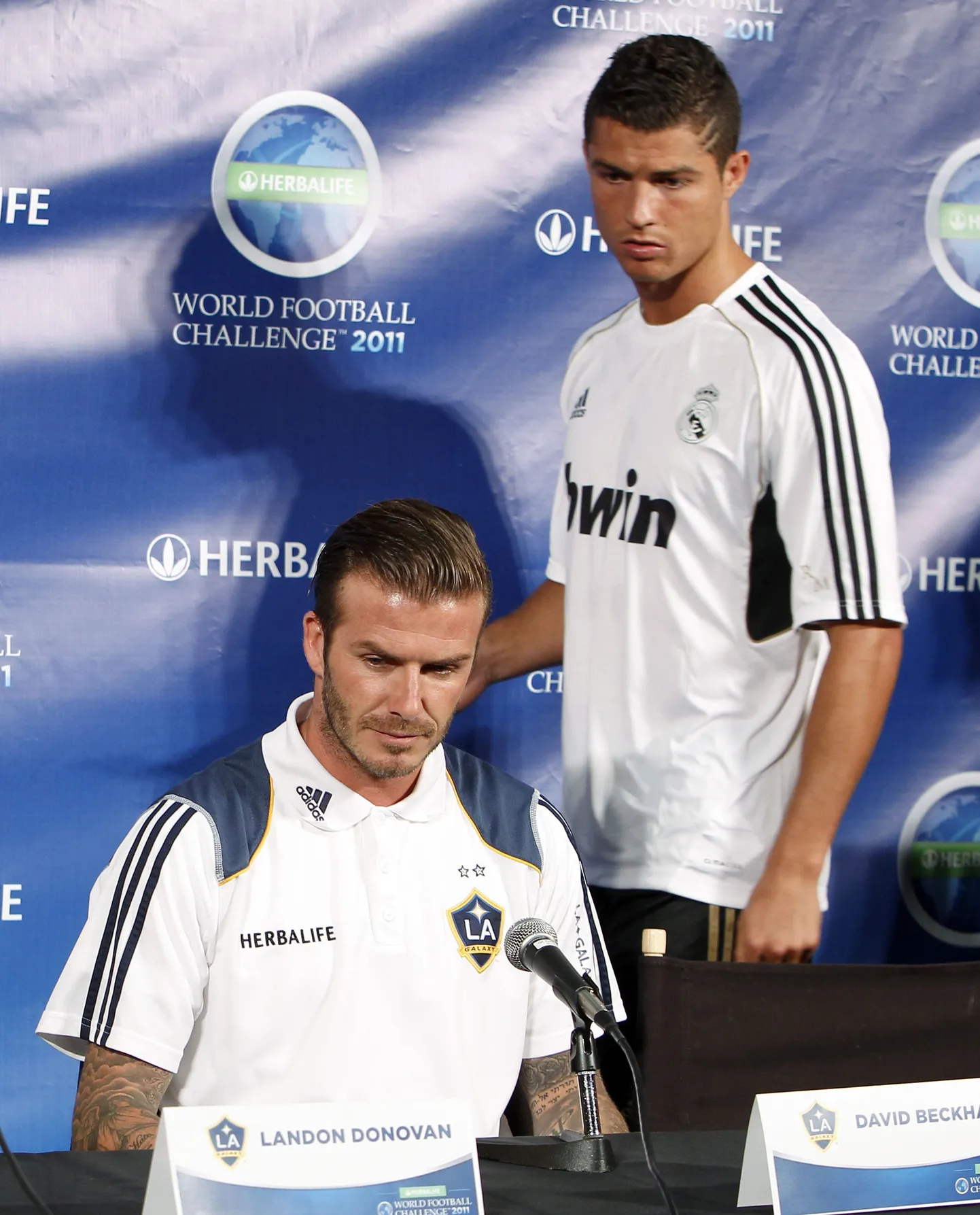 David Beckham ja Cristiano Ronaldo (paremal)