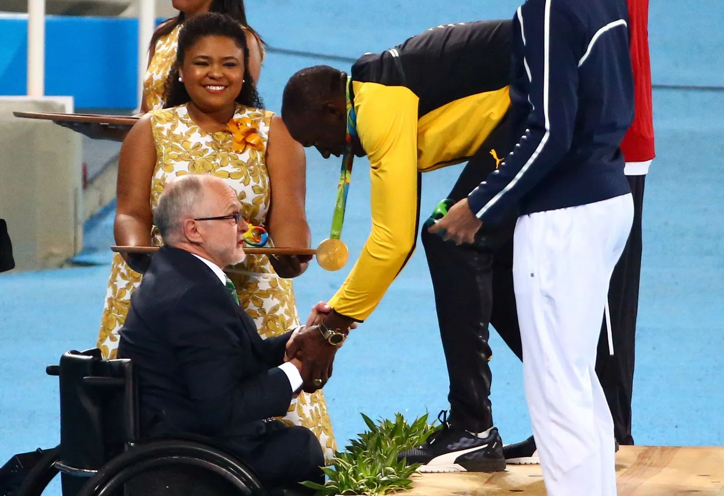 Sir Philip Craven autastas Rios 200 m jooksu järel Usain Bolti