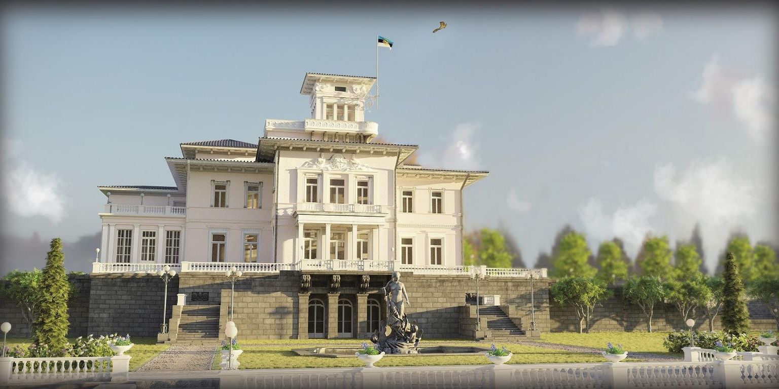 Через виртуальные очки Оруский замок можно увидеть таким, каким он был в 1938 году.