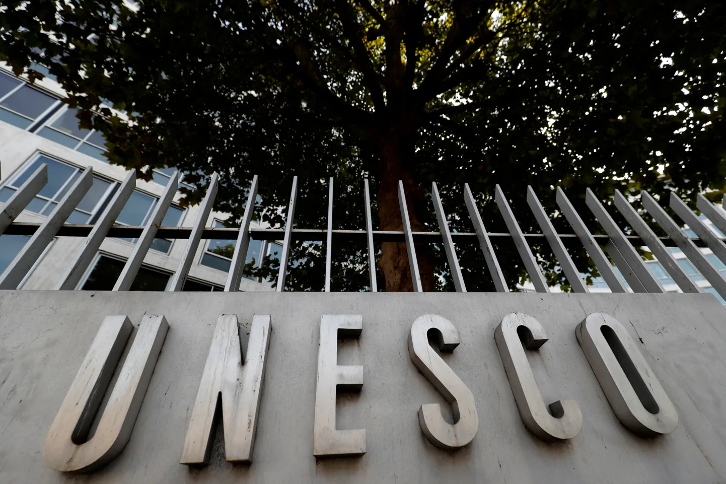 UNESCO logo organisatsiooni peakorteril Pariisis.