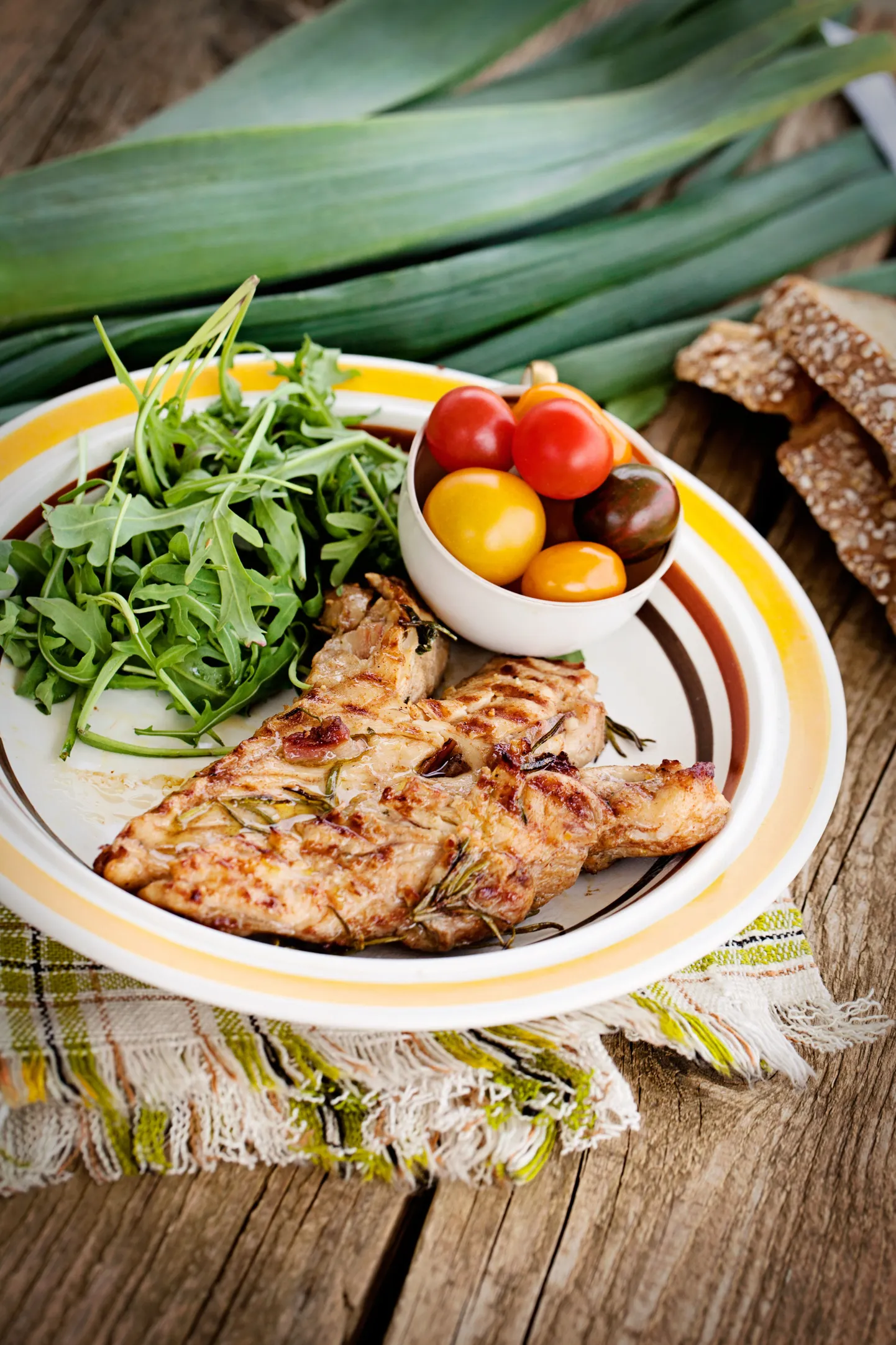 Grillitud kanafilee.