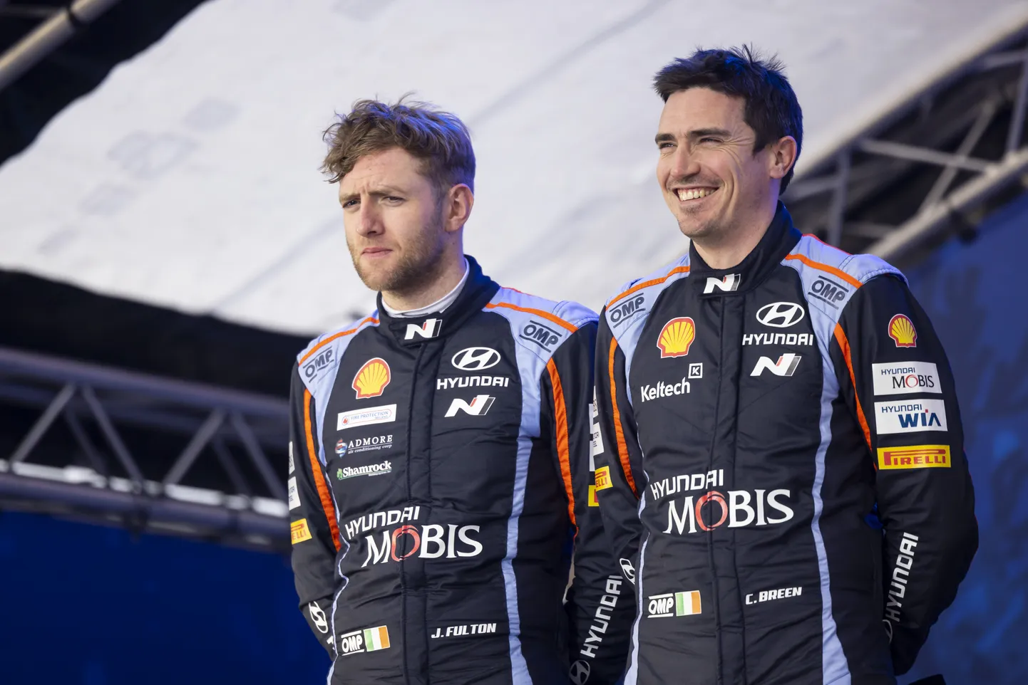 James Fulton (vasakul) ja Craig Breen.