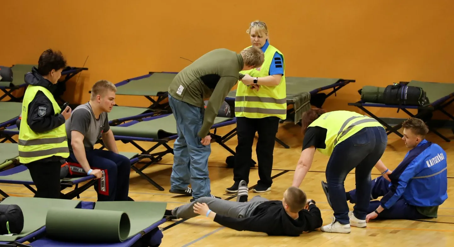 Evakuatsiooniõppus "Miljon miksi" toimus eelmisel aastal ka Kadrina spordihoones.