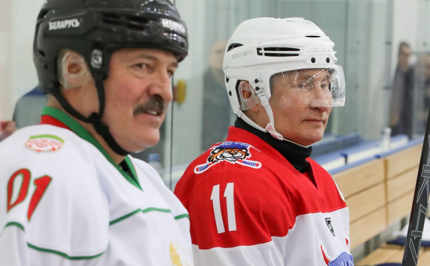 Valgevene president Aleksnadr Lukašenka ja Venemaa president Vladimir Putin on suured hokisõbrad.