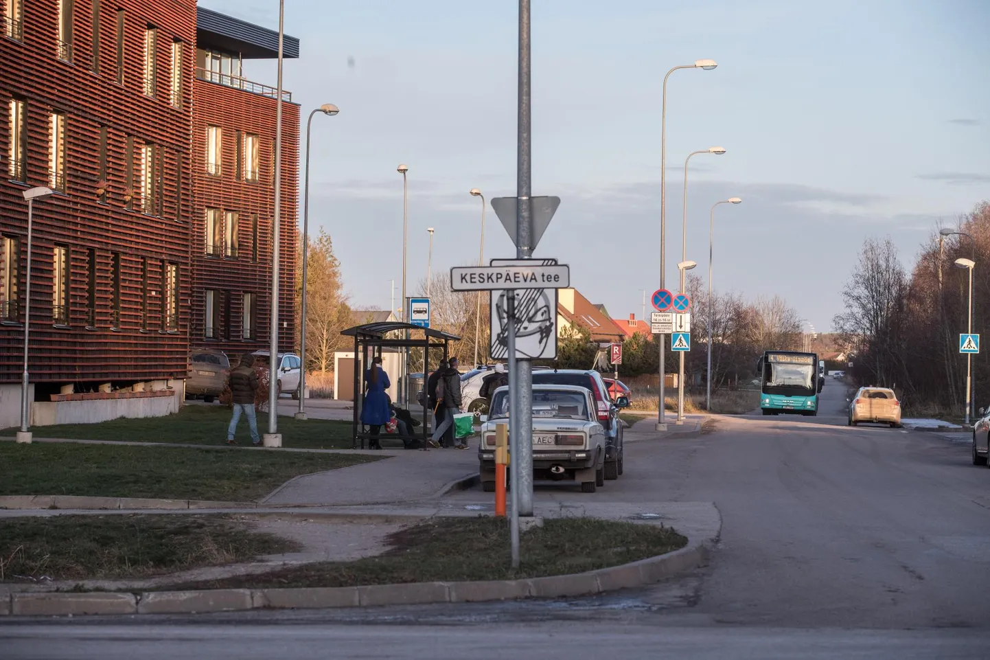 Vaidluse all olnud Taludevahe tänava bussipeatus.