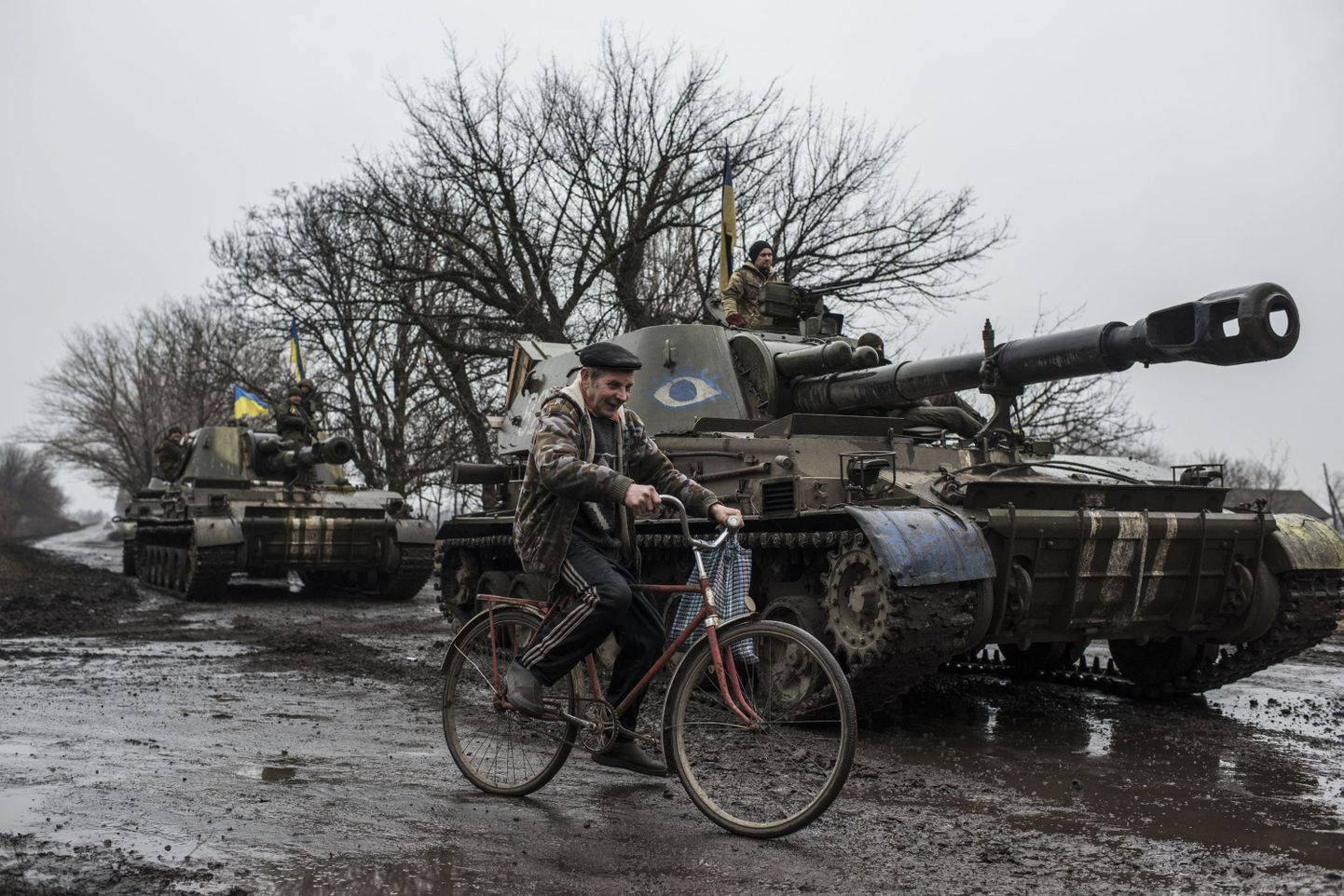 Ukraina sõjatehnika Donetski lähistel.