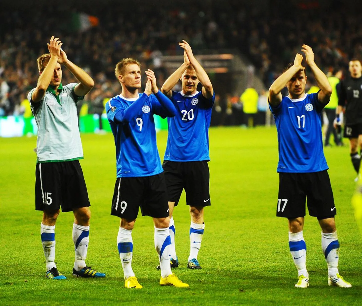 Pildil Ragnar Klavan (vasakult), Tarmo Kink, Kaimar Saag ja Enar Jääger.