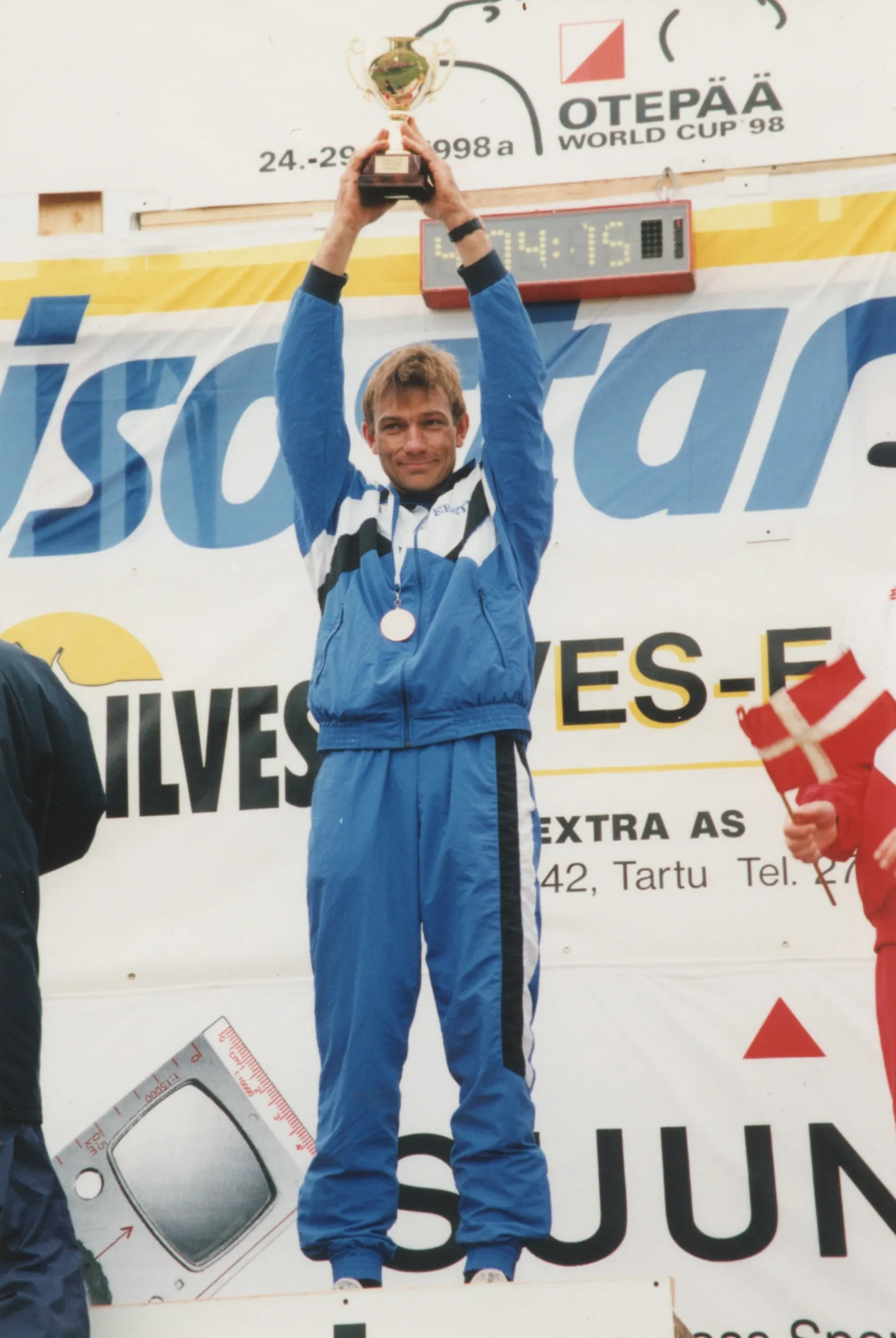 Orienteeruja Sixten Sild 1998. aastal Otepää MK-etapil.