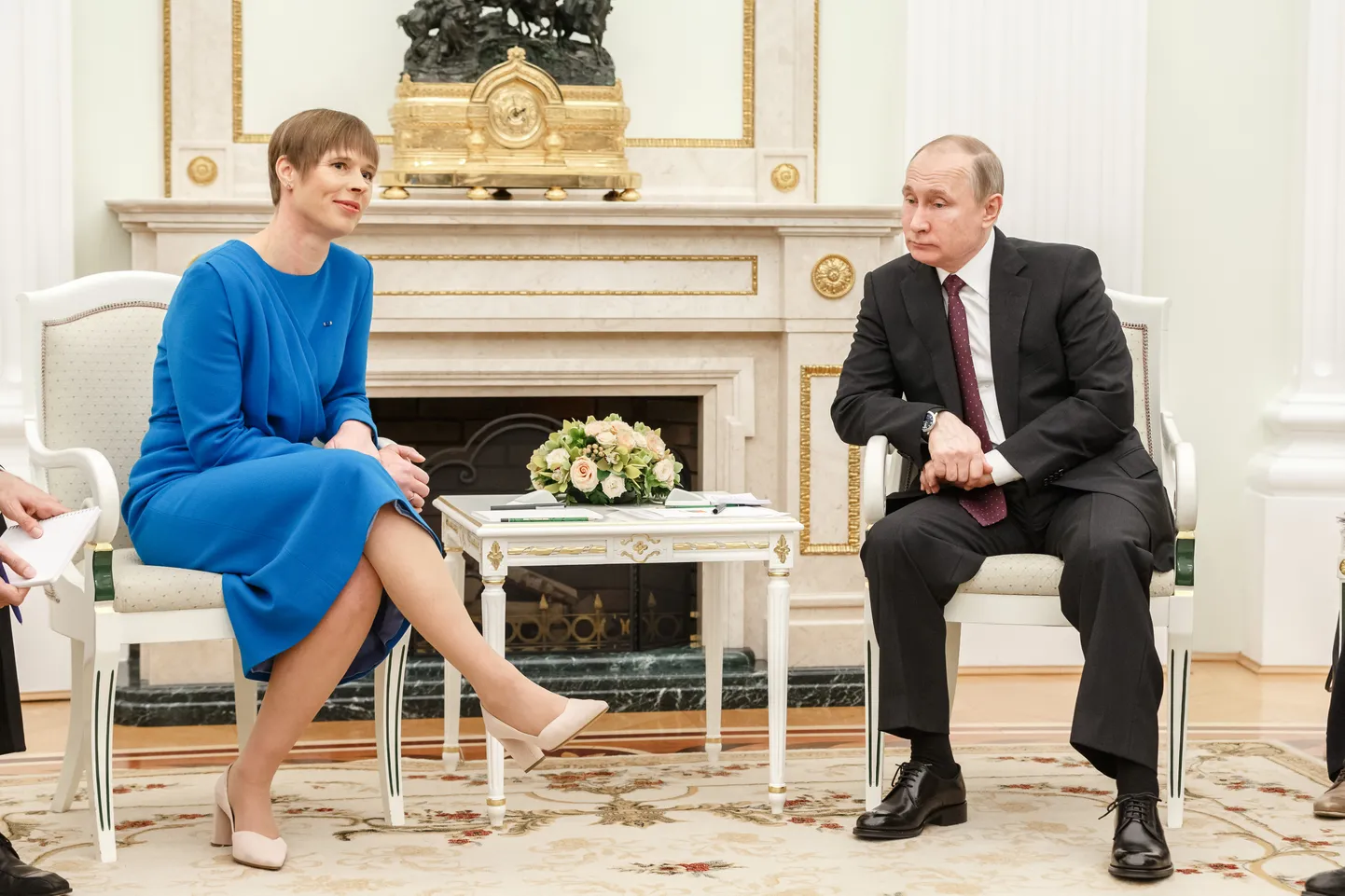 Керсти Кальюлайд и Владимир Путин.
