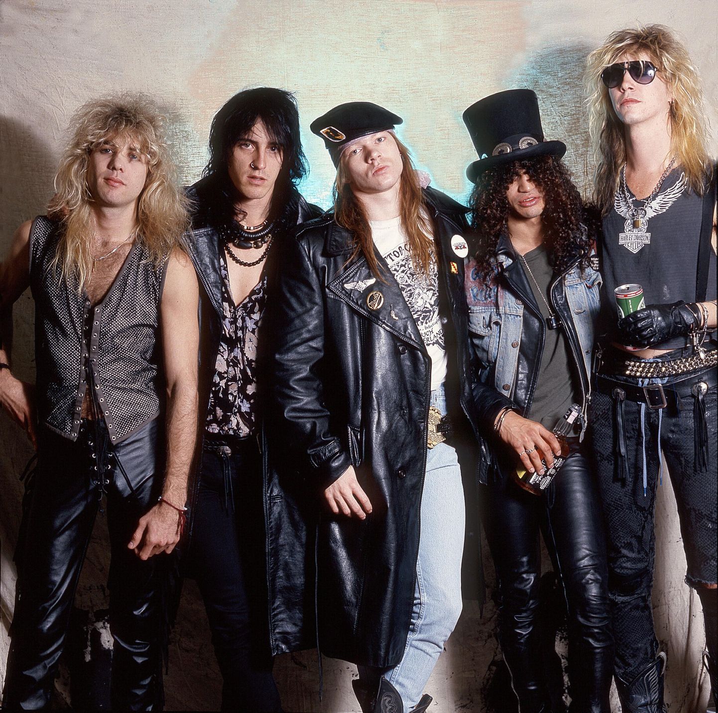 Ansambel Guns N´Roses aastal 1987: Steven Adler, Izzy Stradlin, Axl Rose, Slash ja Duff McKagan.