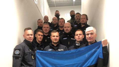 Эстонские полицейские завершили миссию помощи на литовско-белорусской границе и вернулись домой