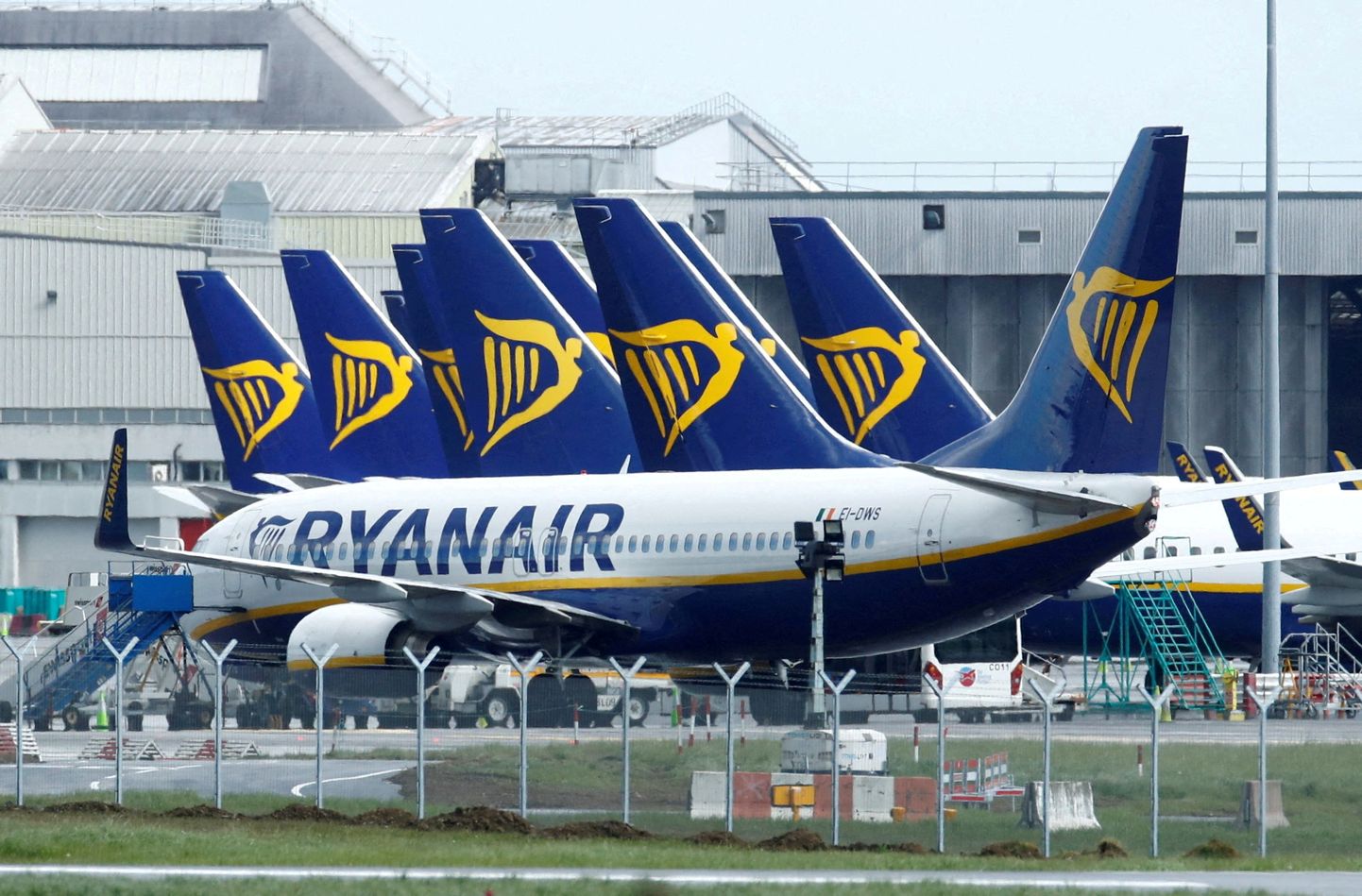 Ryanair planes.