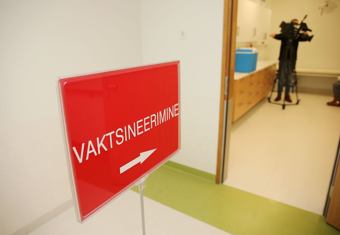 Vaktsineerimine Tartu ülikooli kliinikumis.