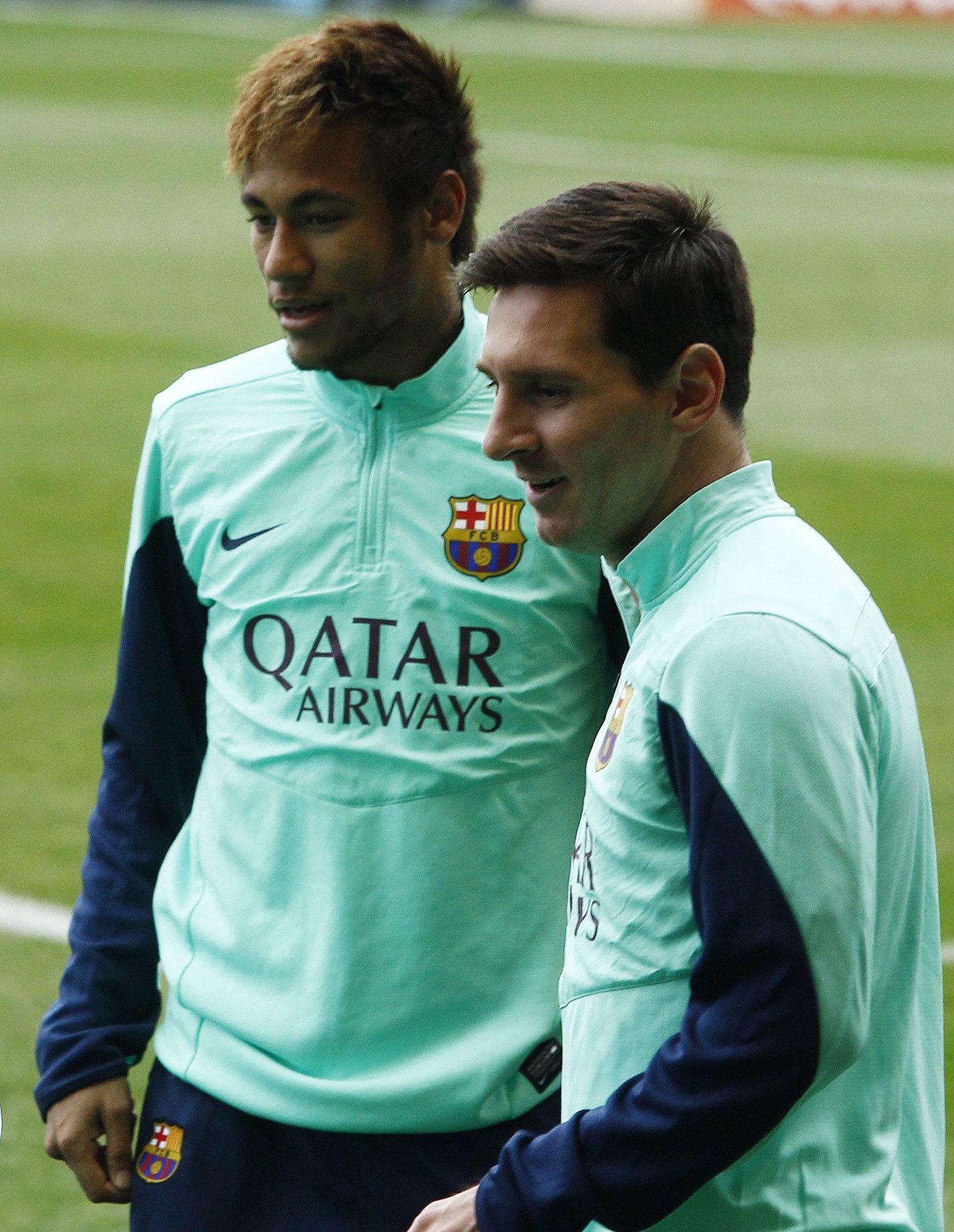 Neymar ja Lionel Messi.