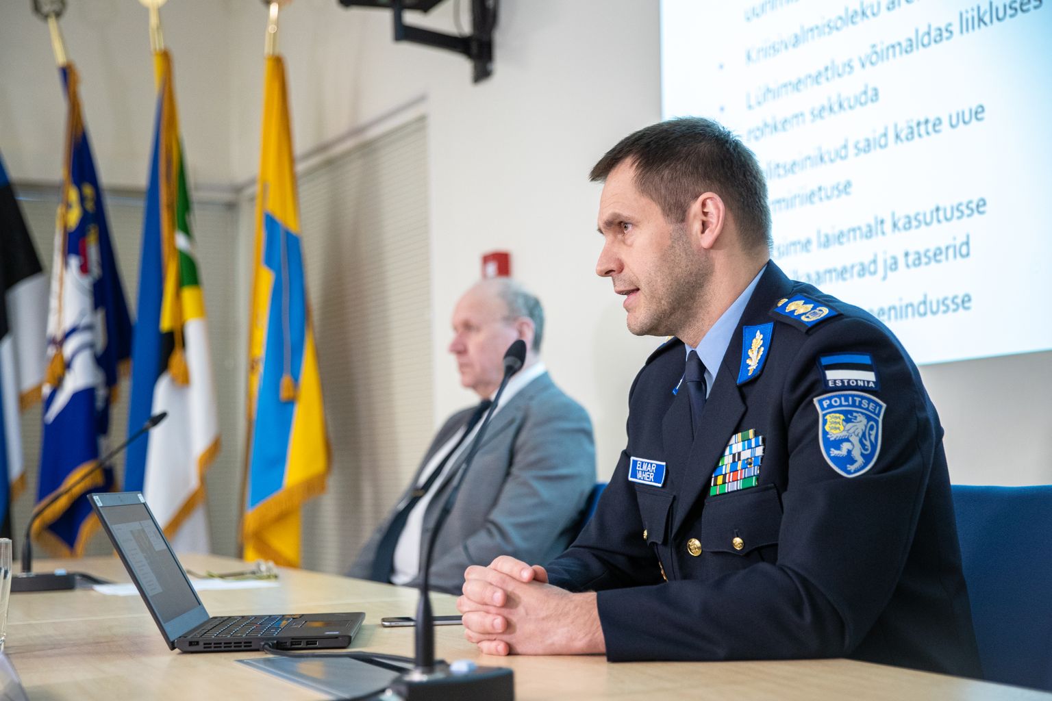 Tallinn. PPA peadirektor ja siseminister annavad ülevaate 2019. aastast. Pildil Elmar Vaher.