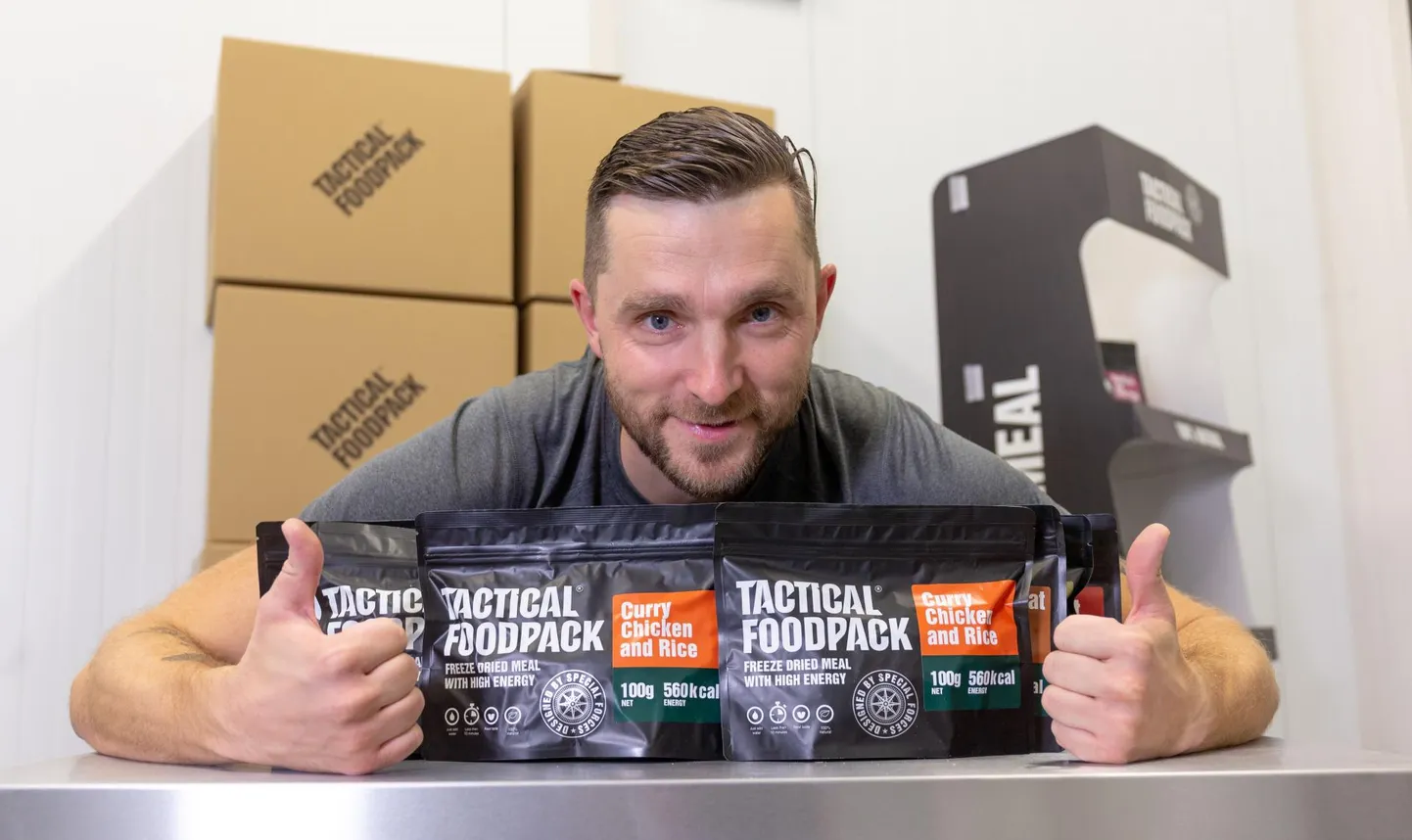 Tactical Foodpacki toidupakki arendav Sverre Puustusmaa.