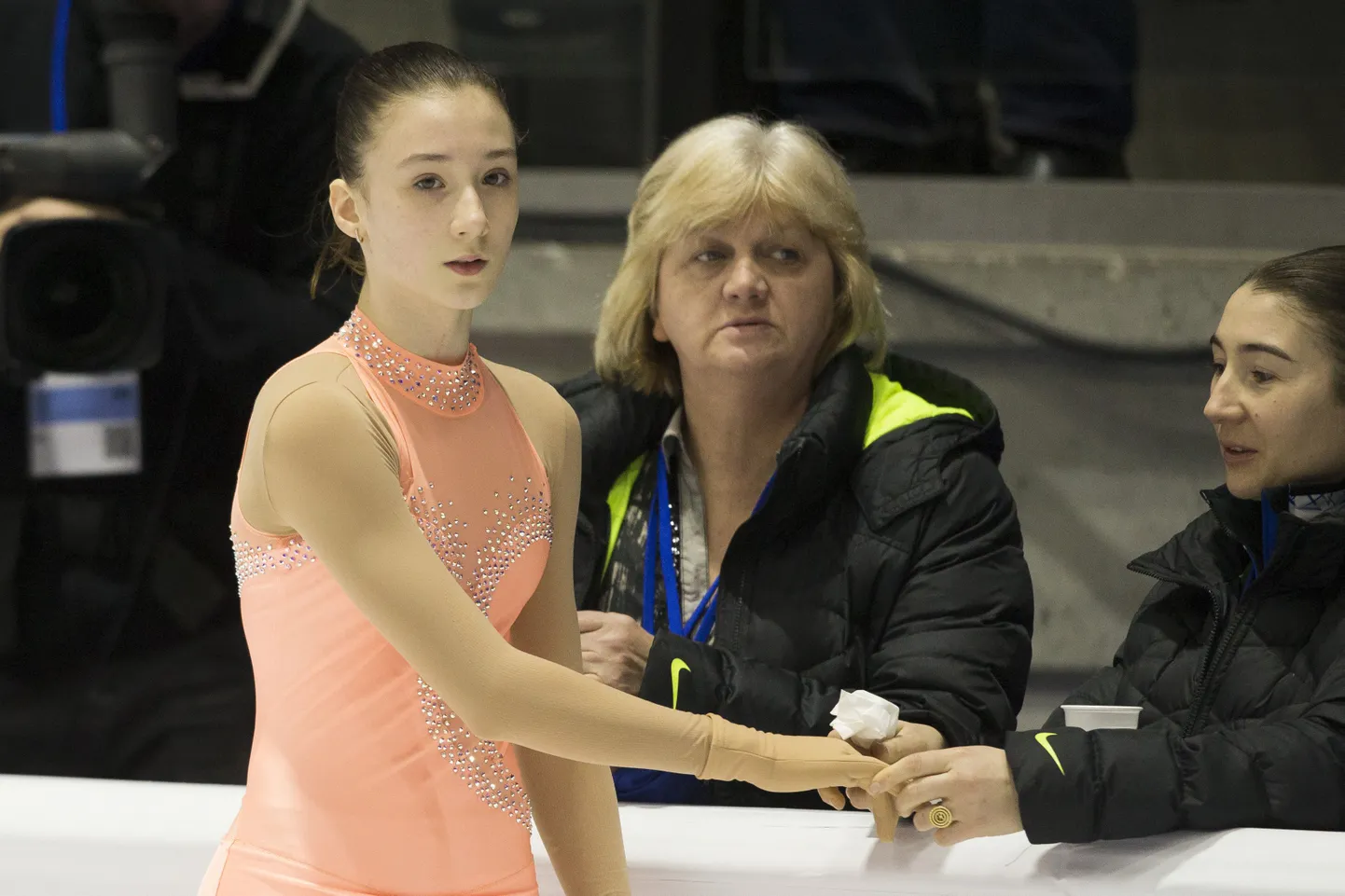 Кристина Шкулета-Громова и ее тренеры - Ирина Кононова и Алина Шкулета-Громова.