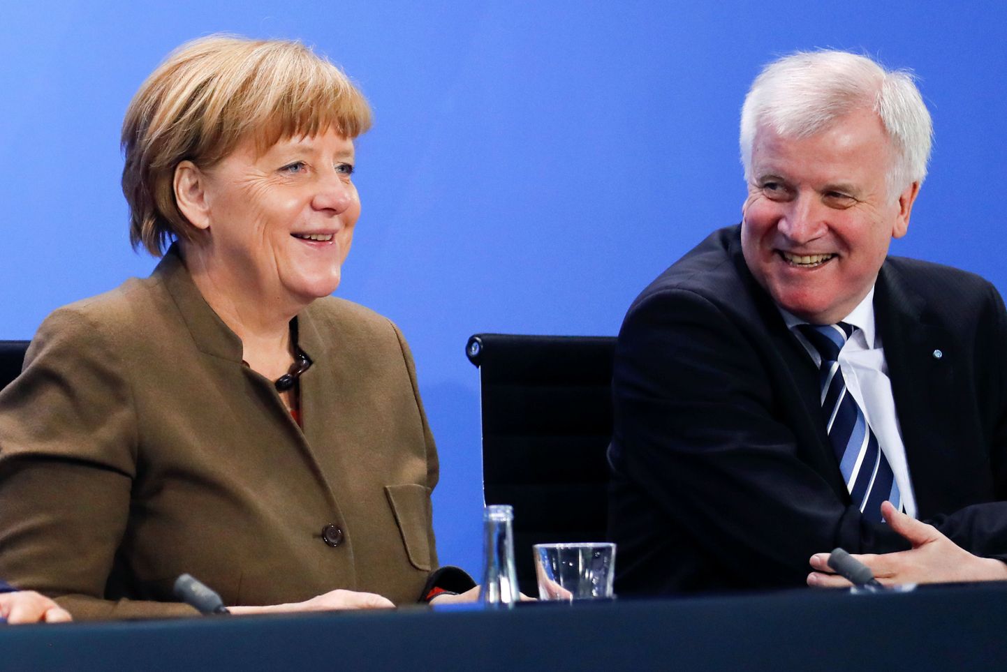 Angela Merkel ja Horst Seehofer.