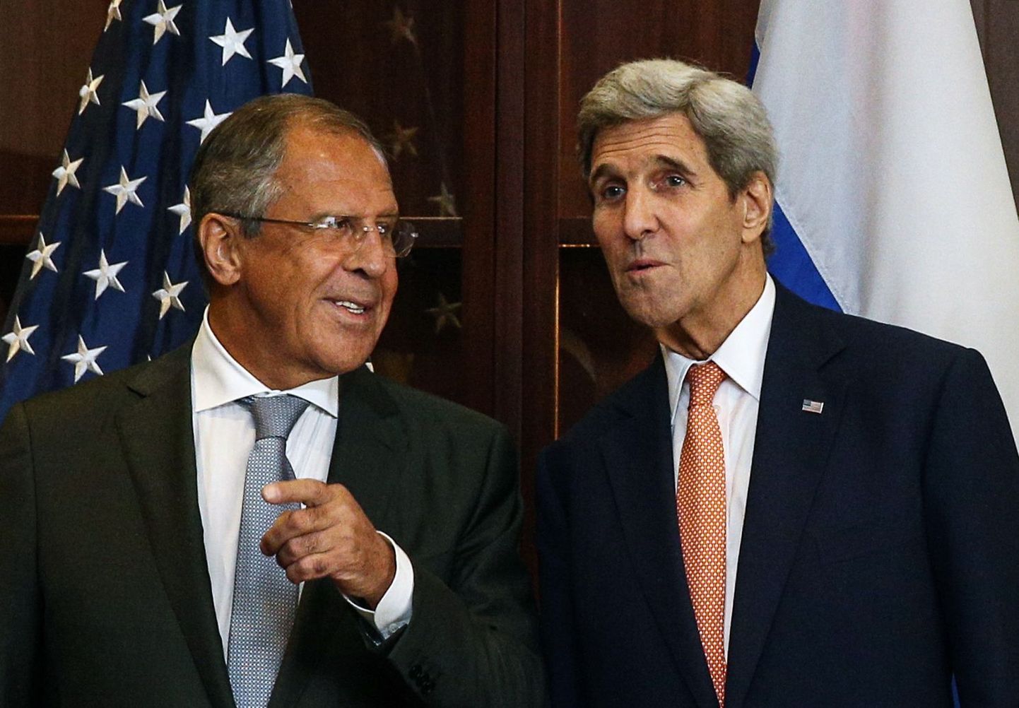 Välisministrid Lavrov ja Kerry.