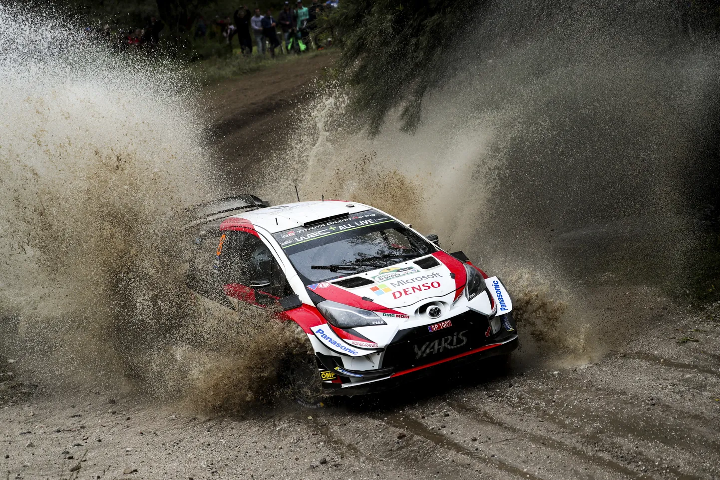Ott Tänak mullusel Argentina rallil Toyota Yaris WRCga.