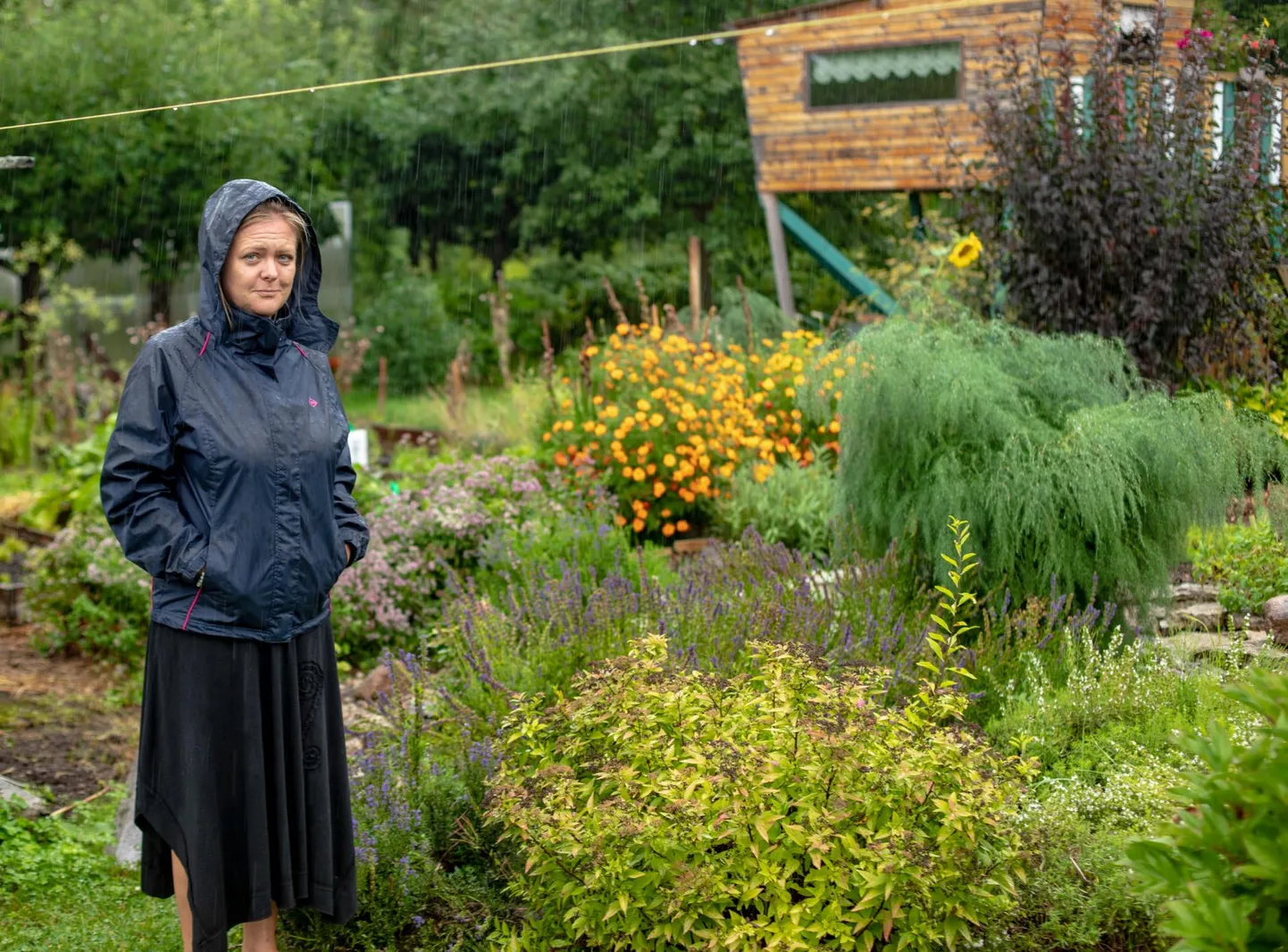 Evelyn Vaher on iluaiast kujundanud tarbeaia.