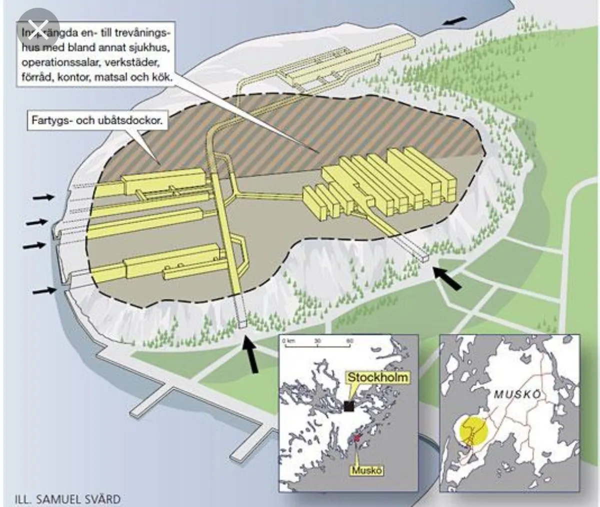 Musko Naval Base is capable of hosting a population of a small town.