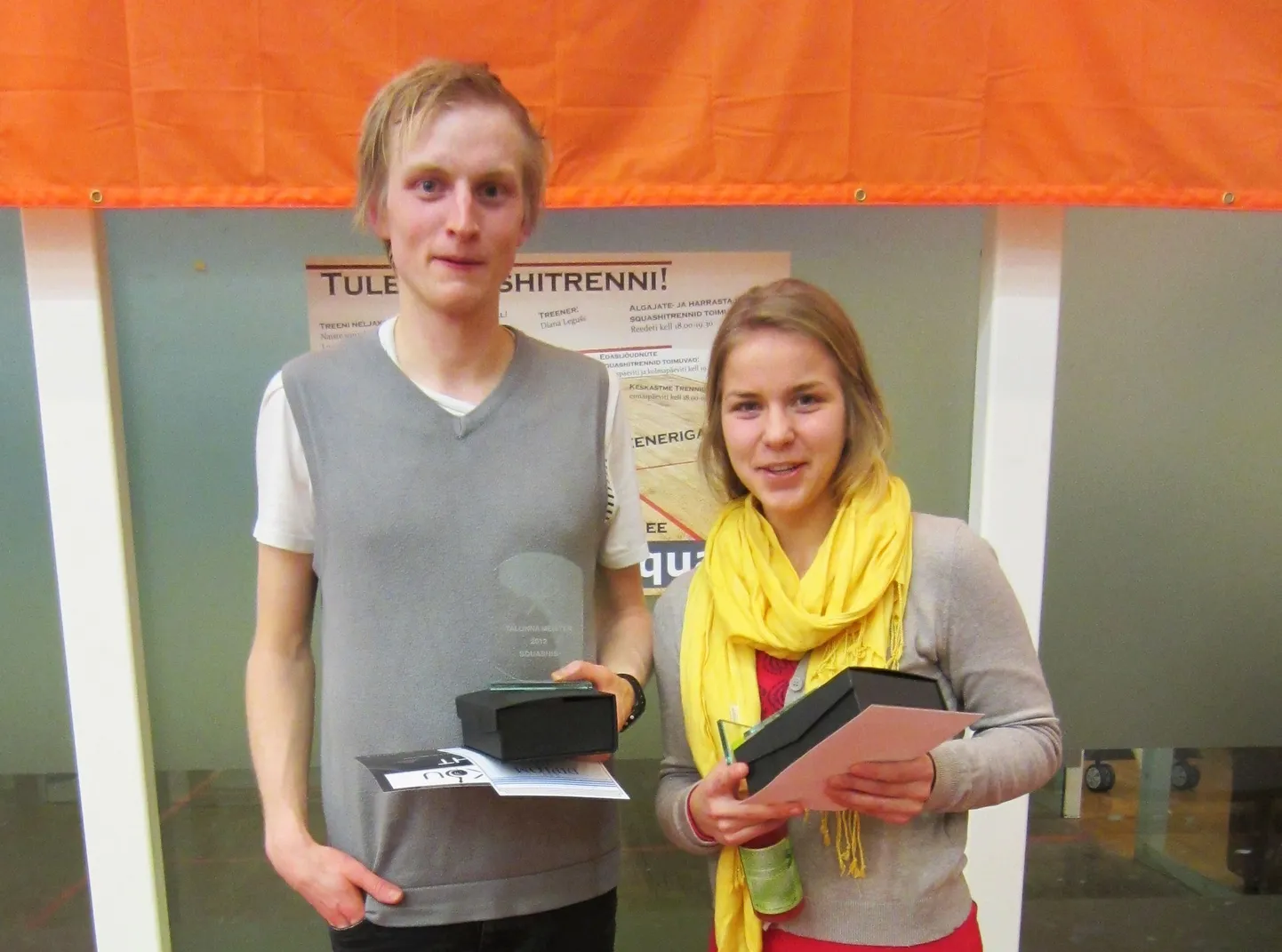 Tallinna meistrid squashis: Paul Piik ja Reele Komi
