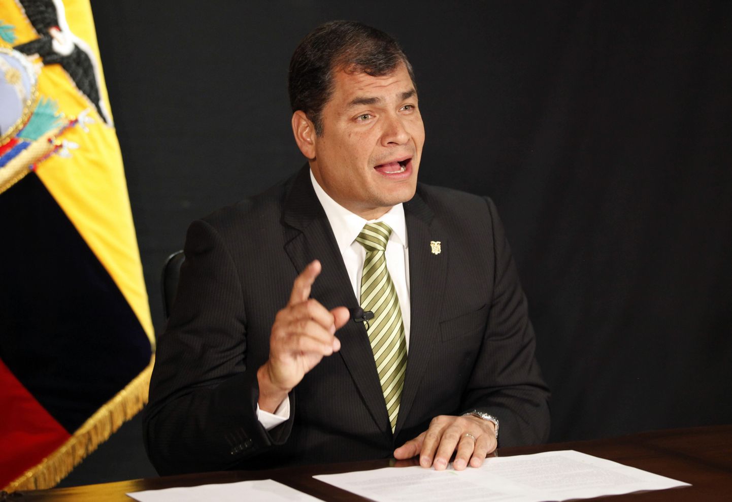 Ecuadori president Rafael Correa.