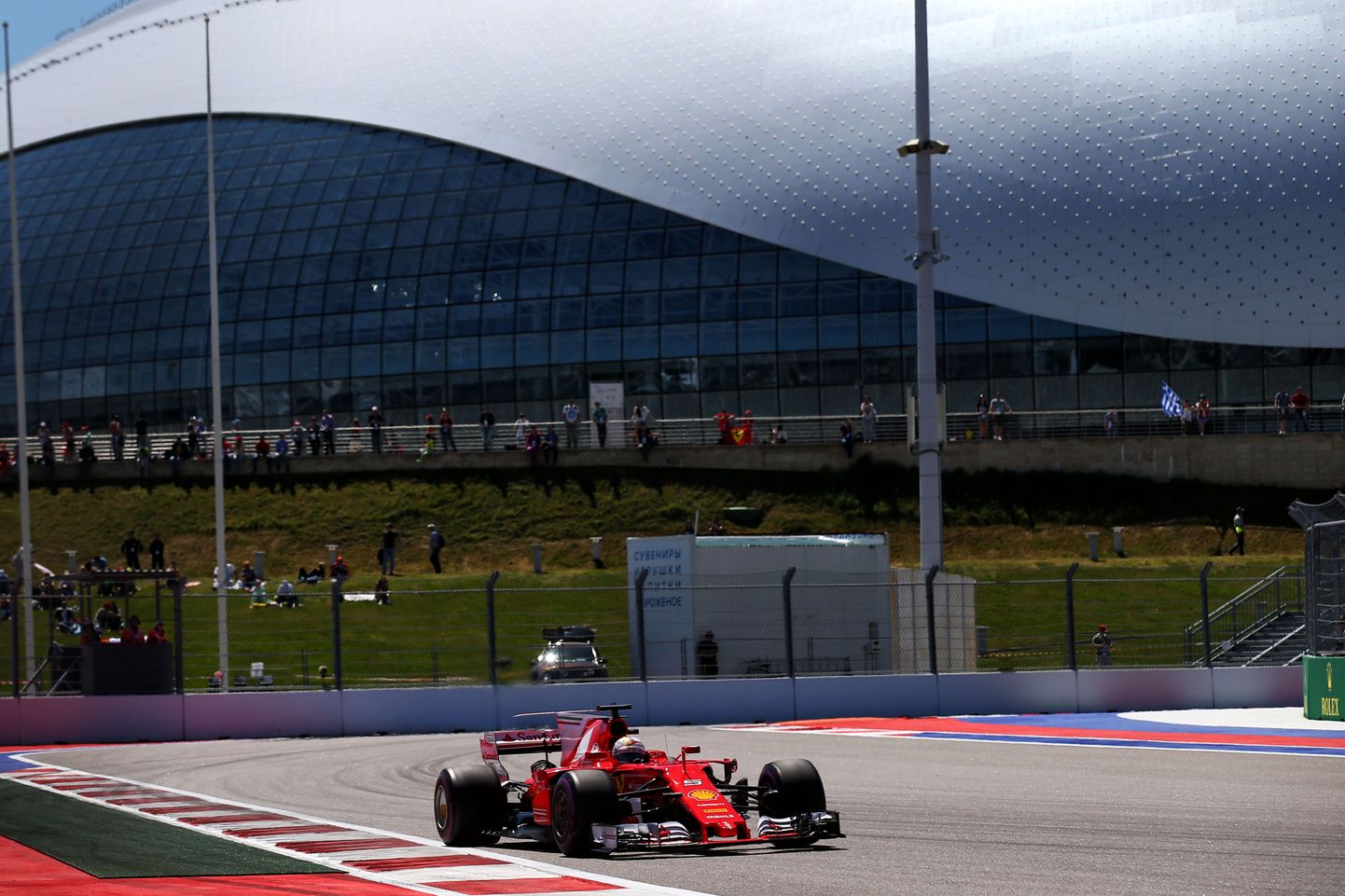 Sebastian Vettel Sotši GP kolmandal vabatreeningul.