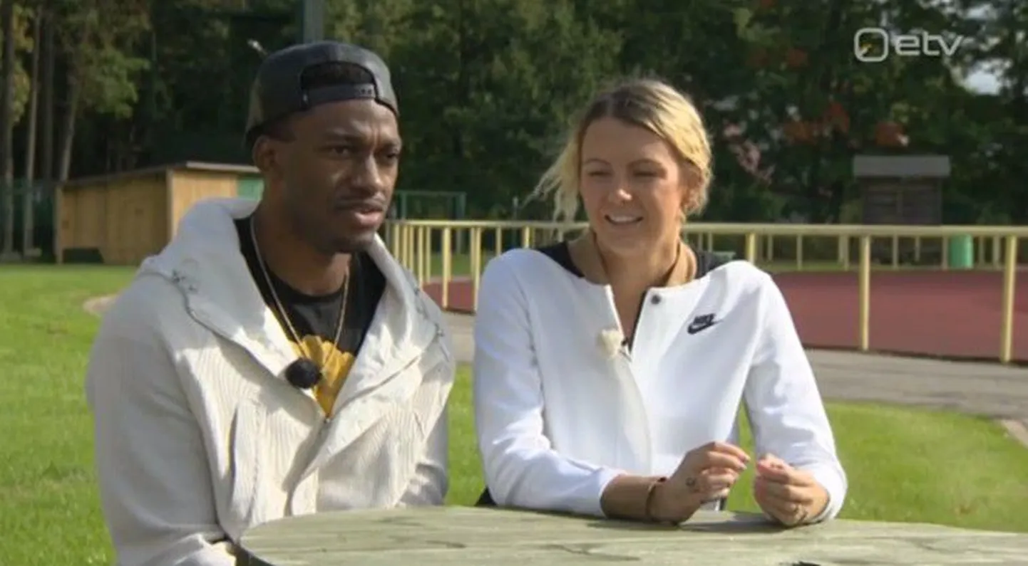 Grete Šadeiko ja tema kihlatu Robert Griffin III
