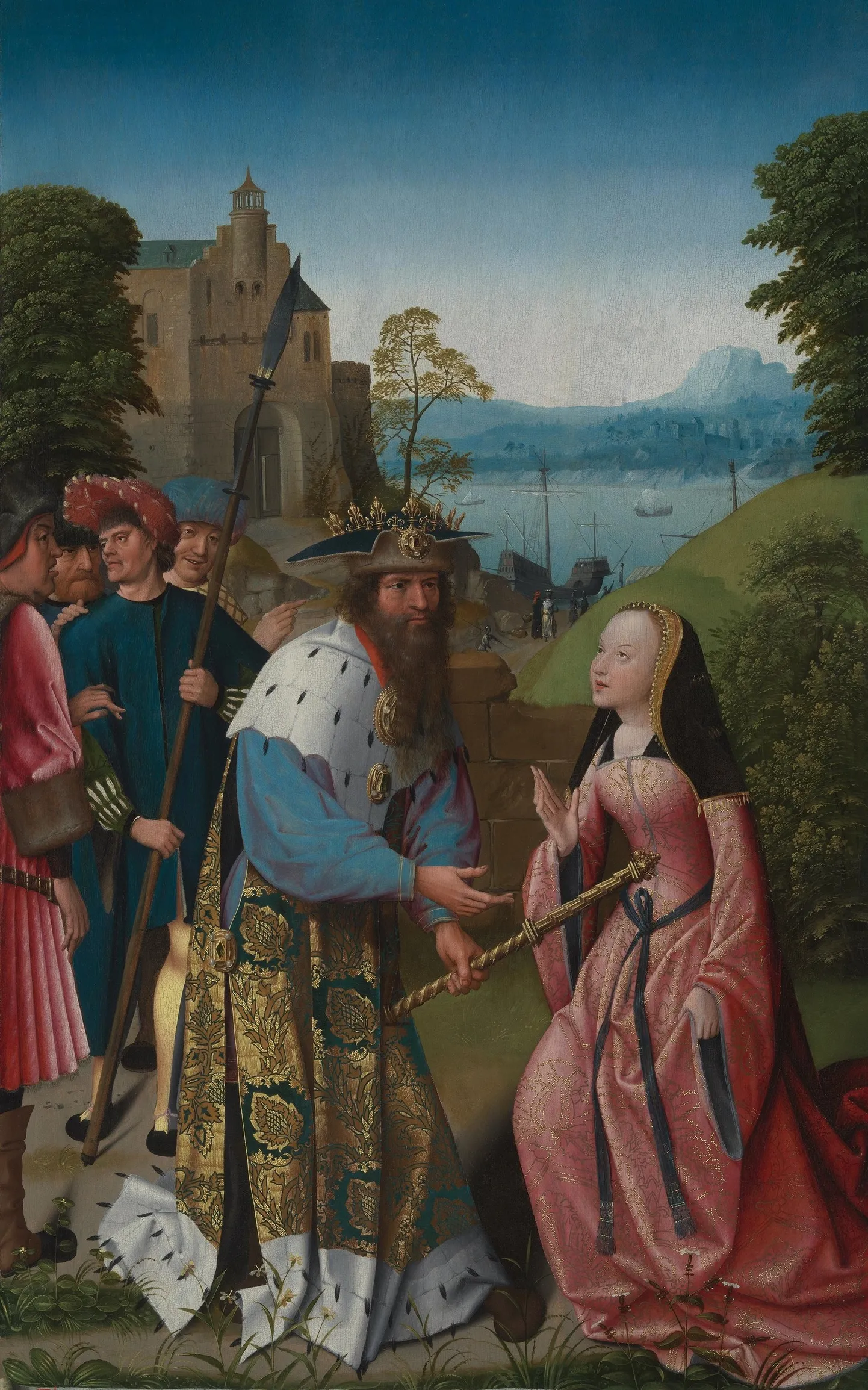 Goossen van der Weyden. Püha Dymphna retaabel. (U 1505. © The Phoebus Foundation.)