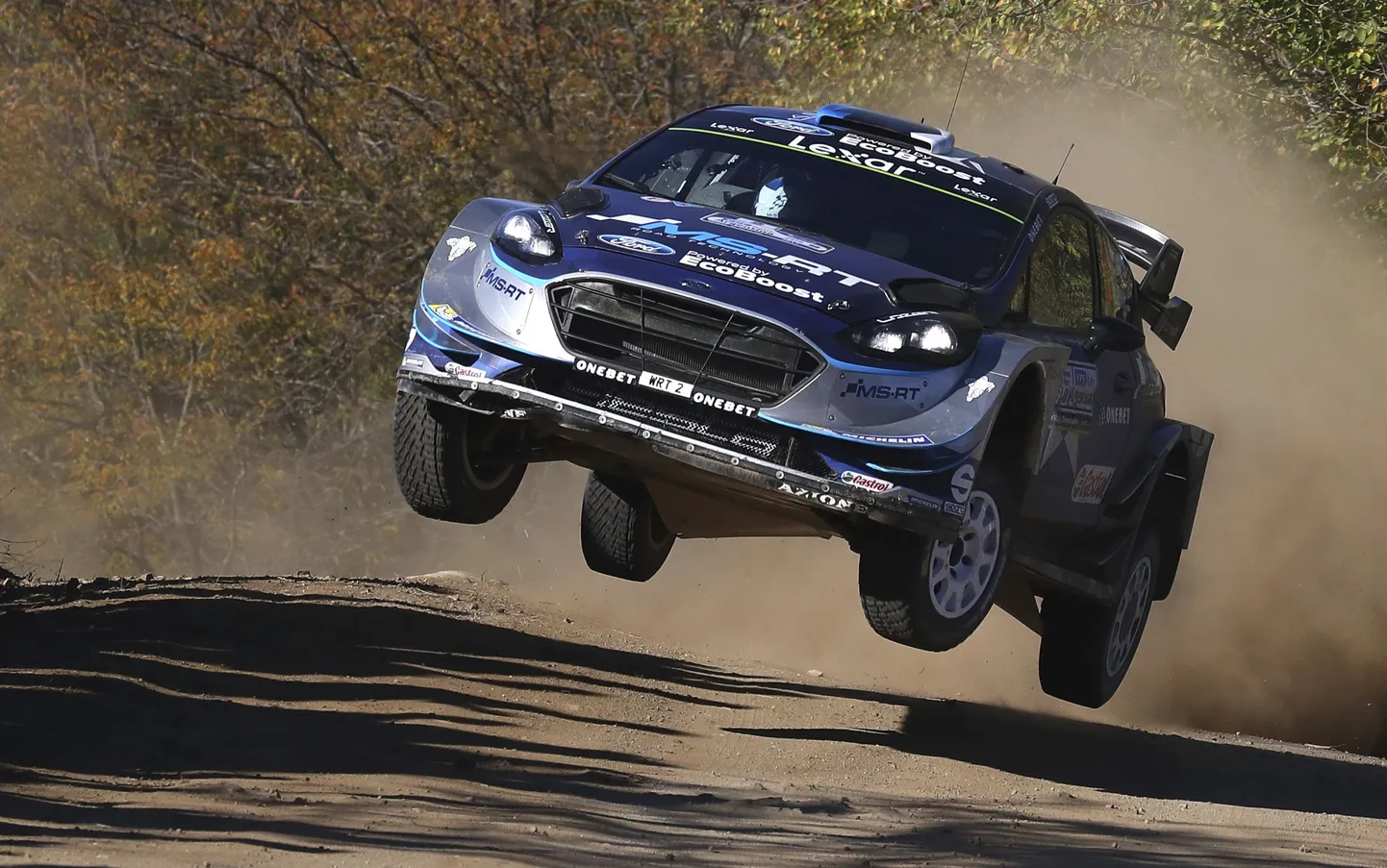 Ott Tänak kihutamas Argentina rallil.