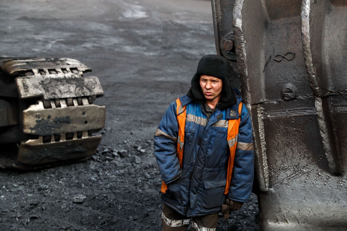 Söekaevandaja Yakutugoli söekaevanduses Venemaal