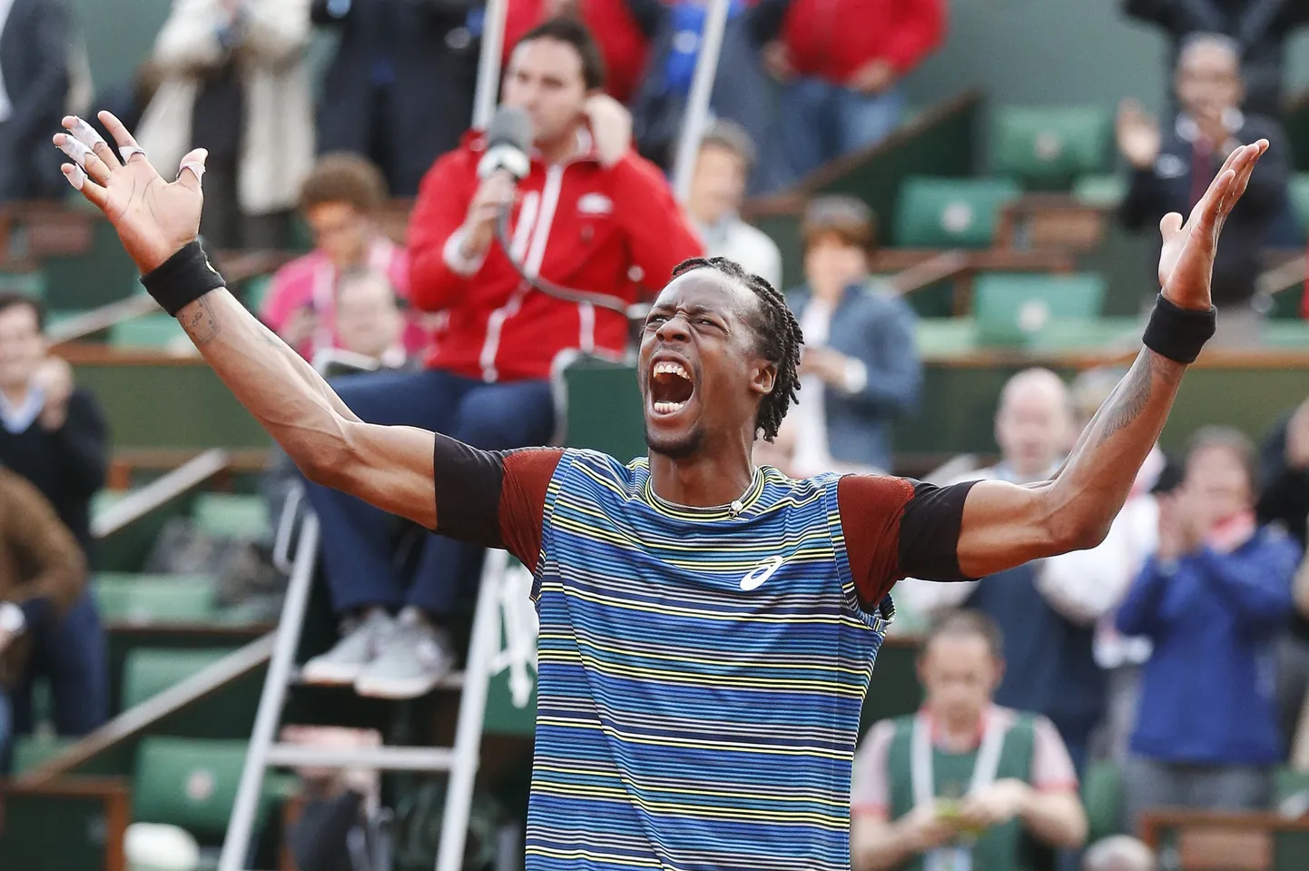 Gael Monfils jäi oma tulemusega väga rahule.